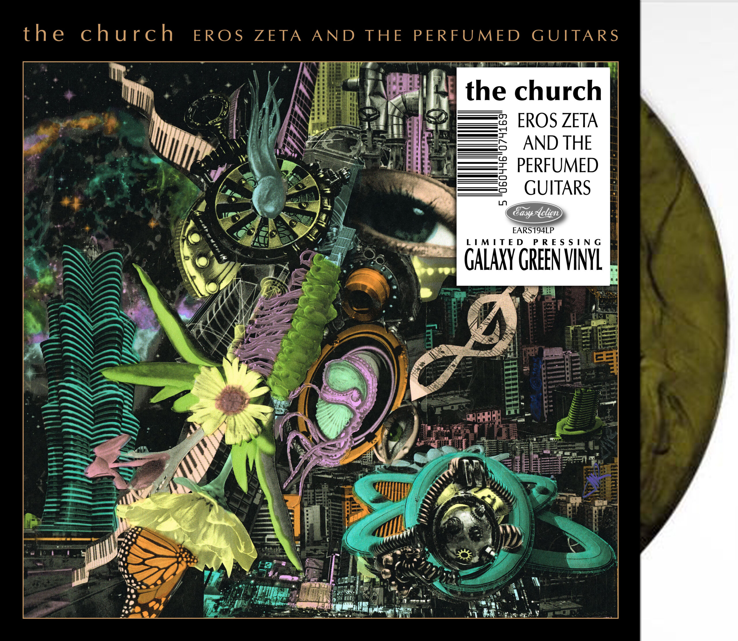 The Church Eros Zeta & The Perfumed Guitars 2xLP set Galaxy Green Vinyl - Image 3