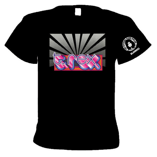 T.Rex                      Ride a White Swan album      Logo design   T shirt   * Official Marc Bolan Merchandise *